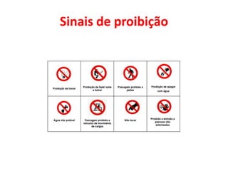 Sinais de proibição
 