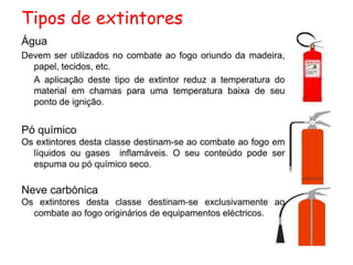 Tipos de extintores
 