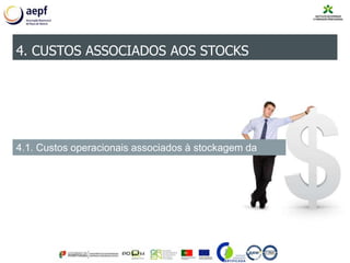 4. CUSTOS ASSOCIADOS AOS STOCKS
4.1. Custos operacionais associados à stockagem da
mercadoria
 