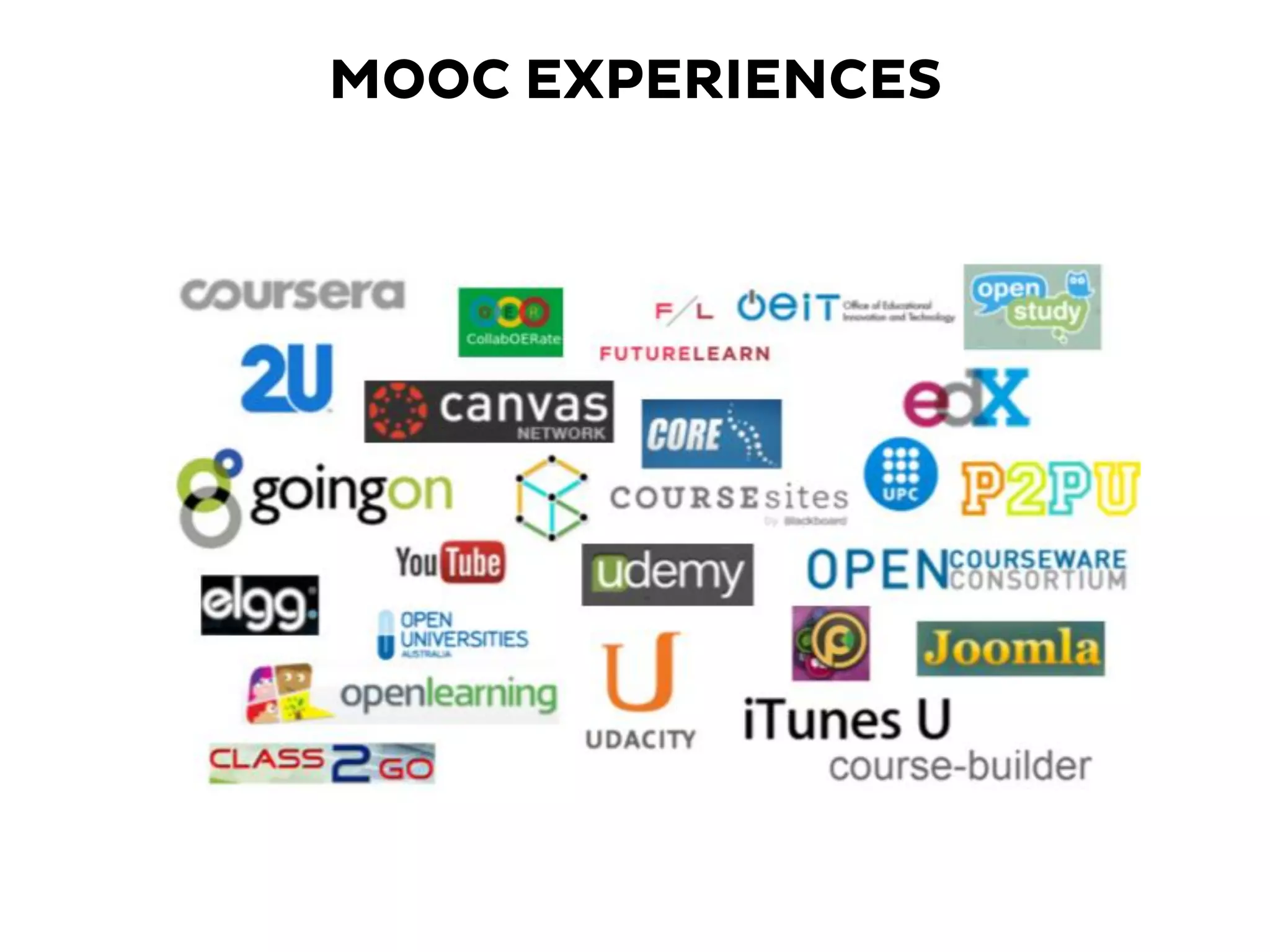 MOOC EXPERIENCES
 