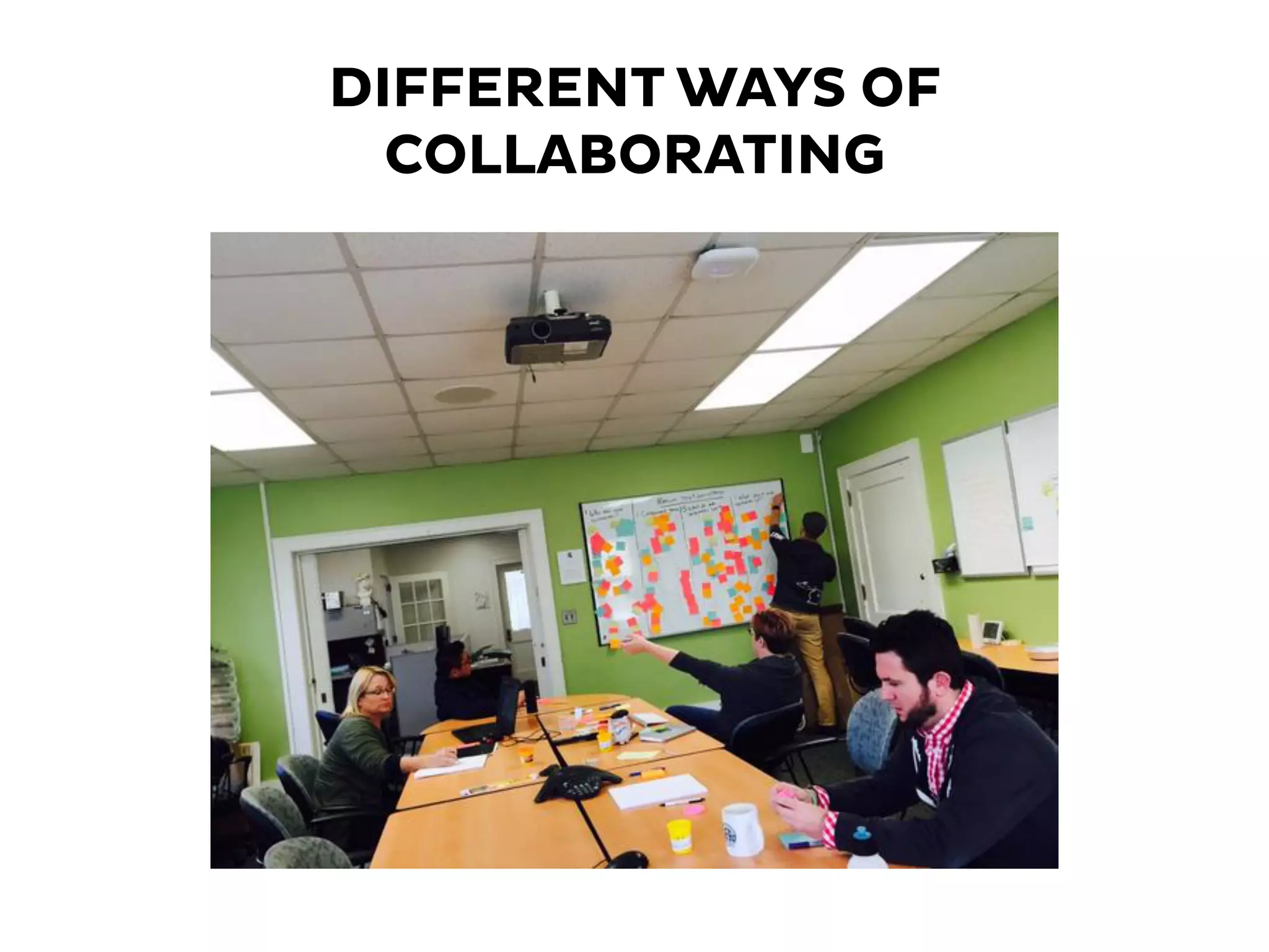 DIFFERENT WAYS OF
COLLABORATING
 