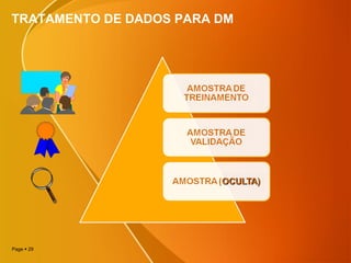 Page  29
TRATAMENTO DE DADOS PARA DM
 