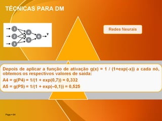 Page  64
TÉCNICAS PARA DM
 