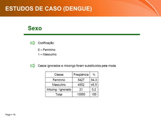 Page  16
ESTUDOS DE CASO (DENGUE)
 