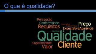 O que é qualidade?

 