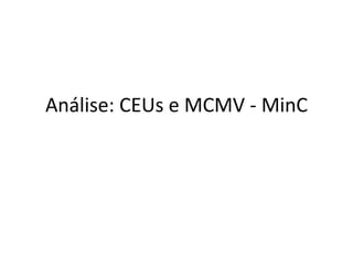 Análise: CEUs e MCMV - MinC
 