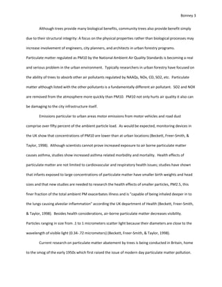 Collection and storage within tree wood of the chemical constituents of odor pollution