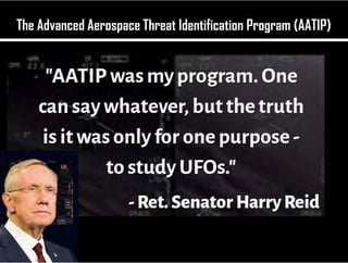 The Advanced Aerospace Threat Identification Program (AATIP)
 