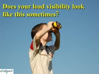 Does your load visibility look like this sometimes? 