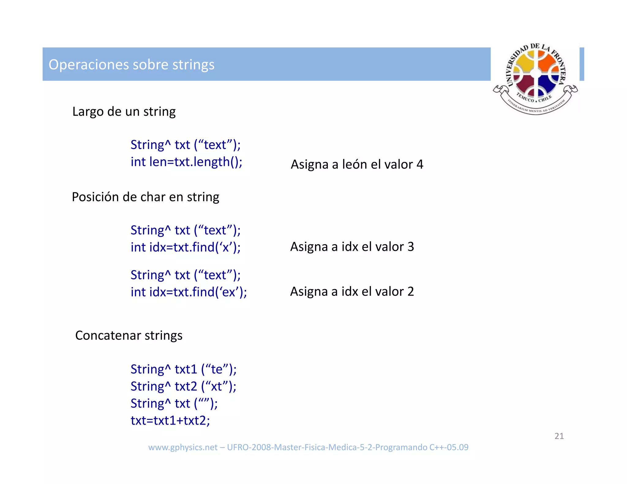 UFRO Master Fisica Medica 5 2 Programando C