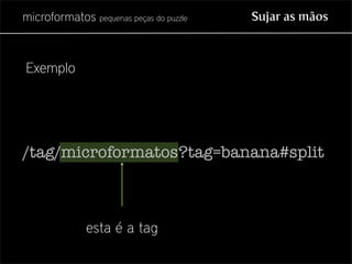 Microformatos - pequenas peças do puzzle