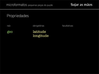 Microformatos - pequenas peças do puzzle