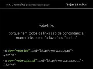 Microformatos - pequenas peças do puzzle