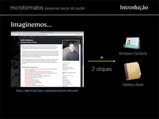 Microformatos - pequenas peças do puzzle