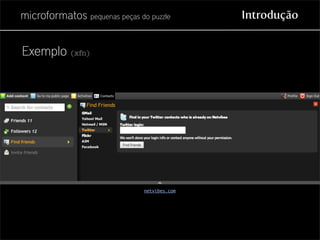 Microformatos - pequenas peças do puzzle