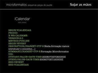 Microformatos - pequenas peças do puzzle