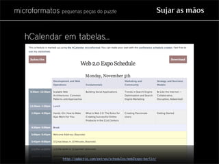 Microformatos - pequenas peças do puzzle