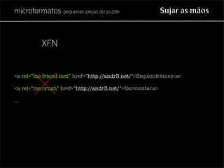 Microformatos - pequenas peças do puzzle