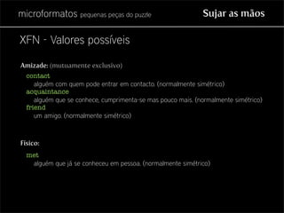 Microformatos - pequenas peças do puzzle