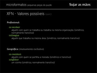 Microformatos - pequenas peças do puzzle