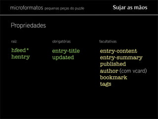 Microformatos - pequenas peças do puzzle