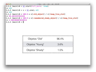 Objetos "Old" 96.4%
Objetos "Young" 3.6%
Objetos "Shady" 1.5%
 