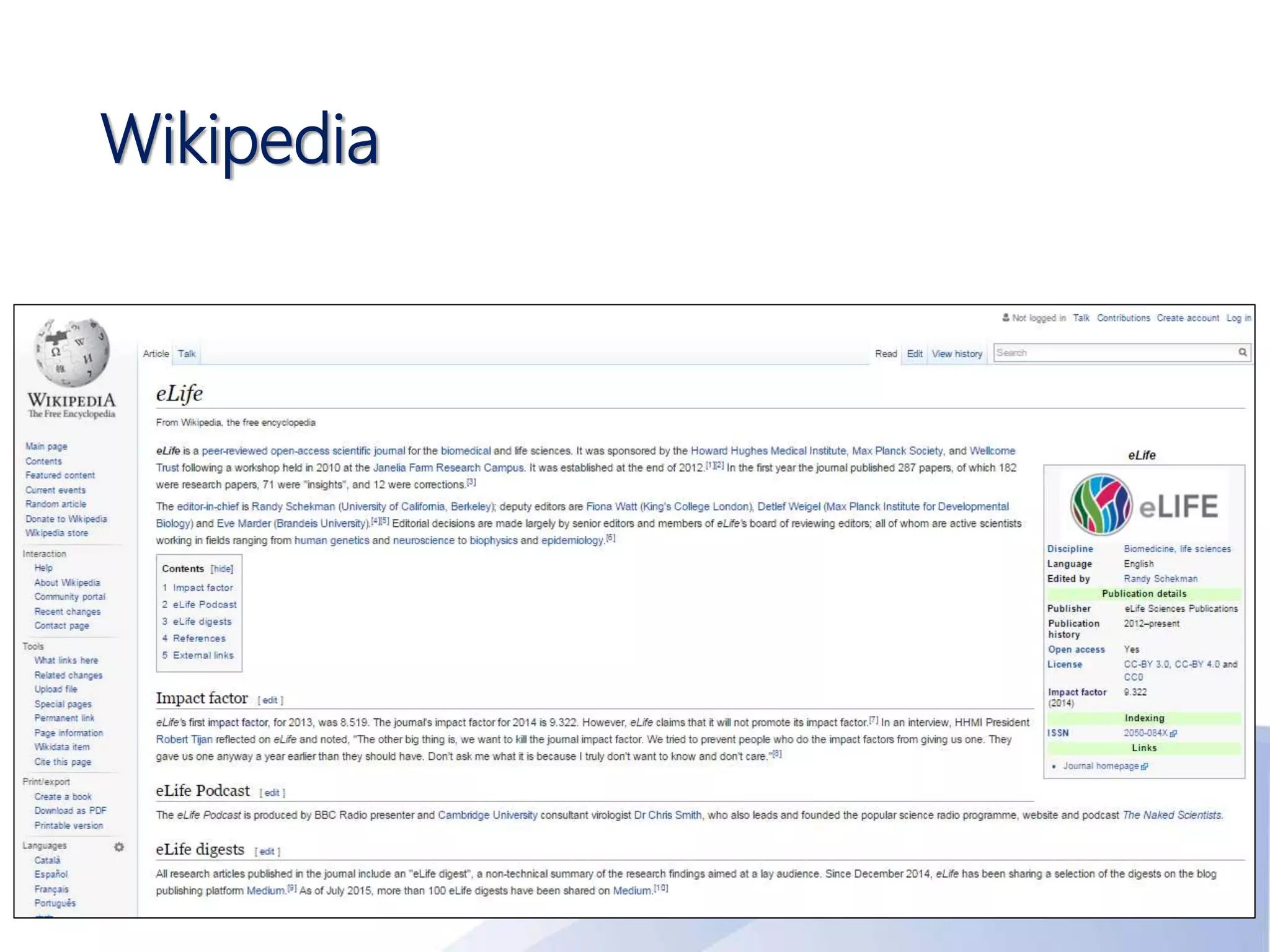 Wikipedia
 