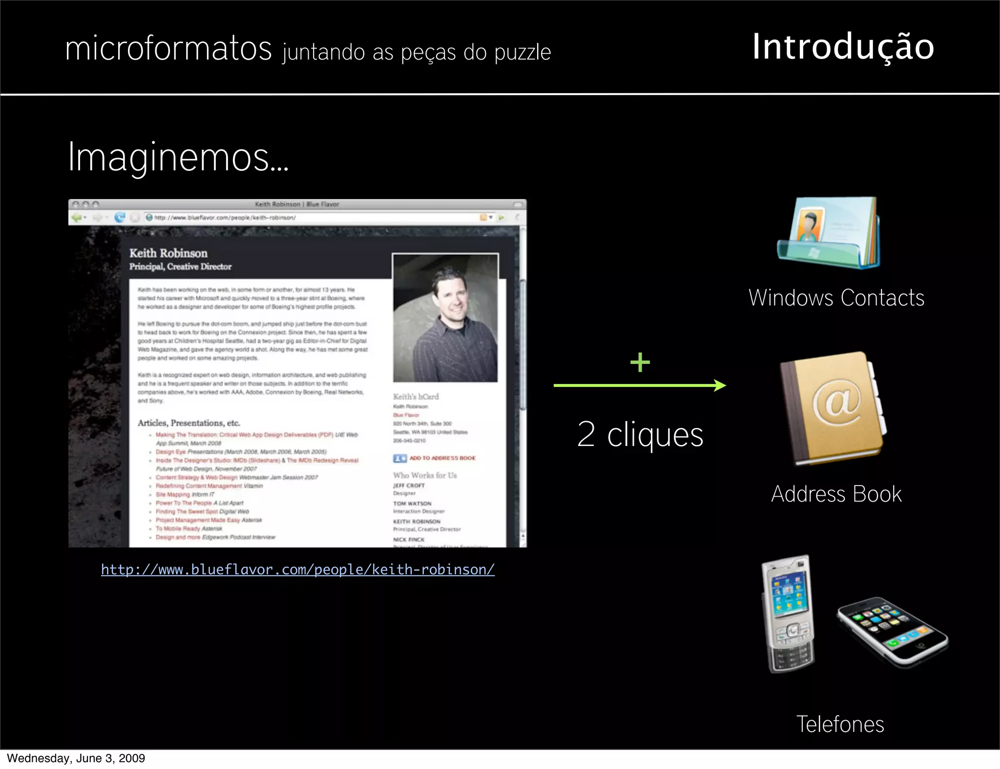 Microformatos - 2009 - Juntando as Peças do Puzzle
