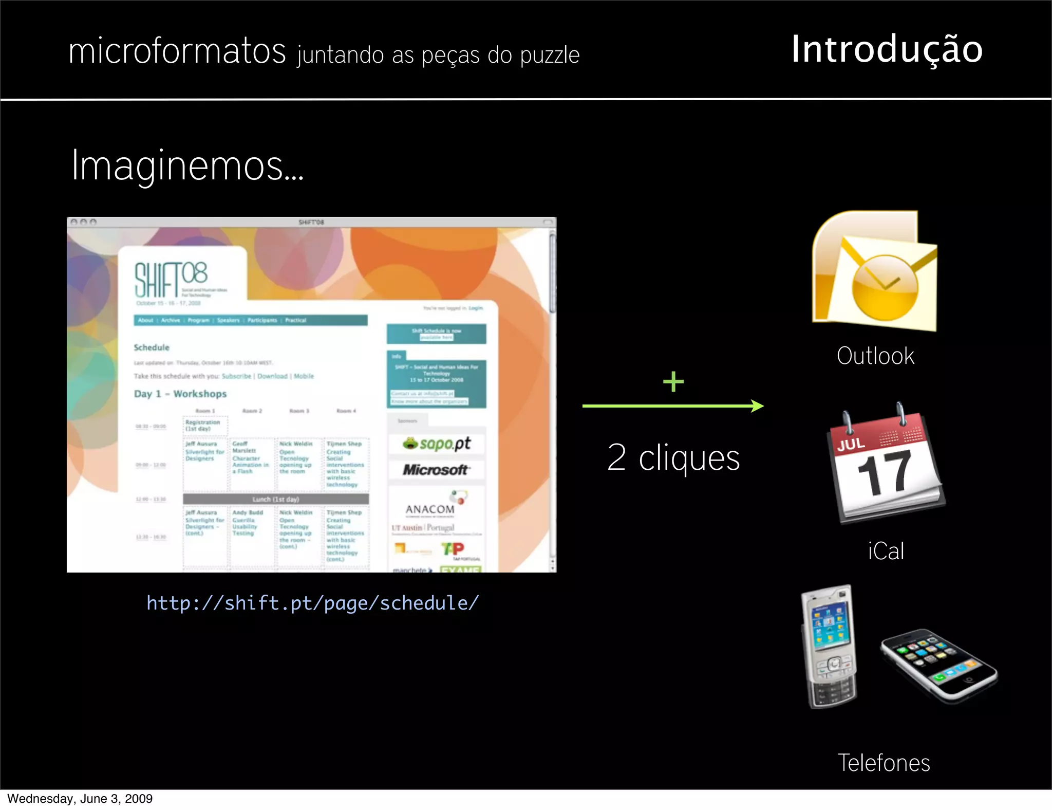 Microformatos - 2009 - Juntando as Peças do Puzzle