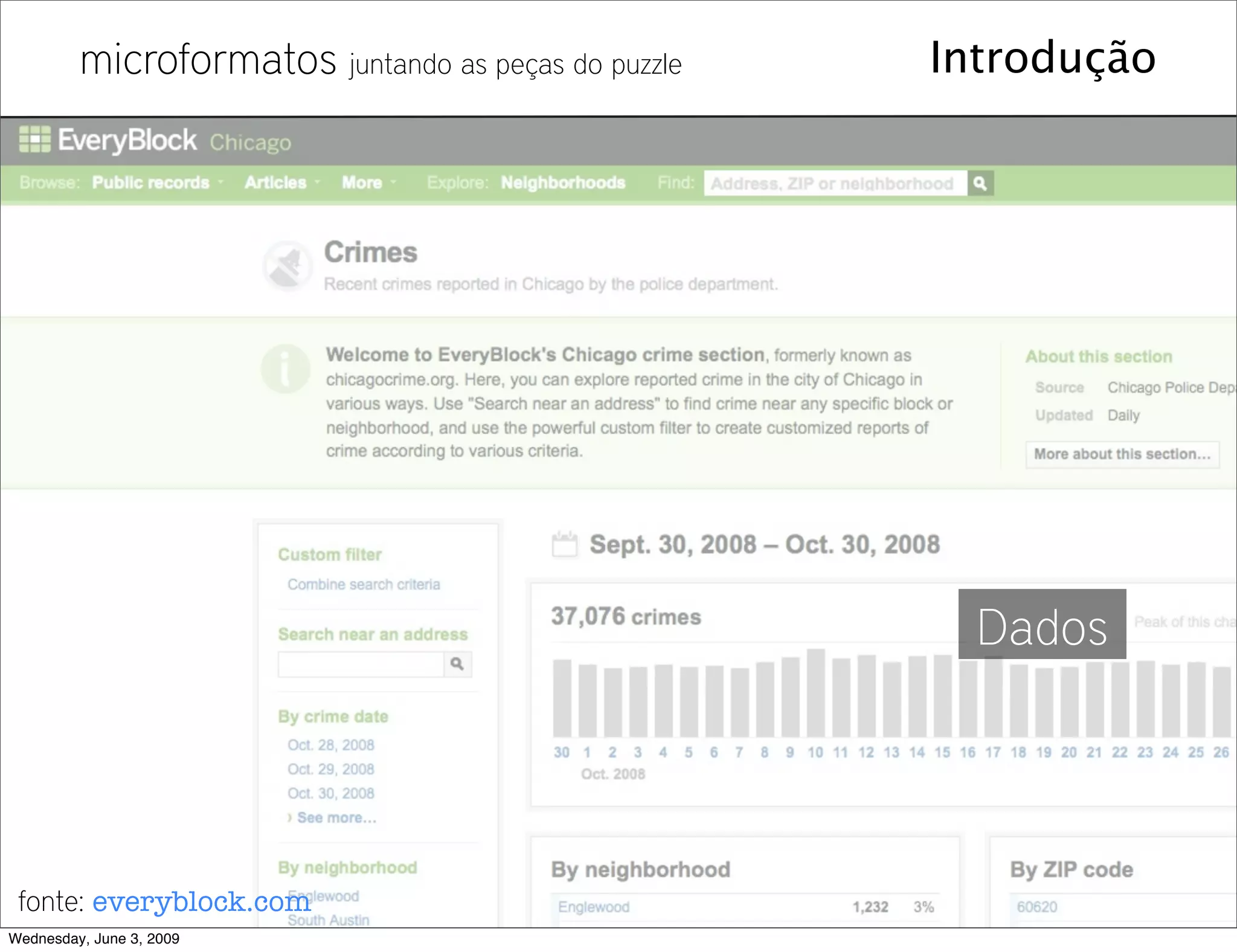 Microformatos - 2009 - Juntando as Peças do Puzzle