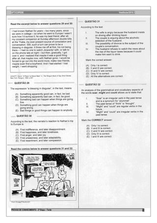 UFT/COPESE                                  Vestibular/2010.1




PROVAS DE CONHECIMENTO – 2ª Etapa – Tarde                       13
 