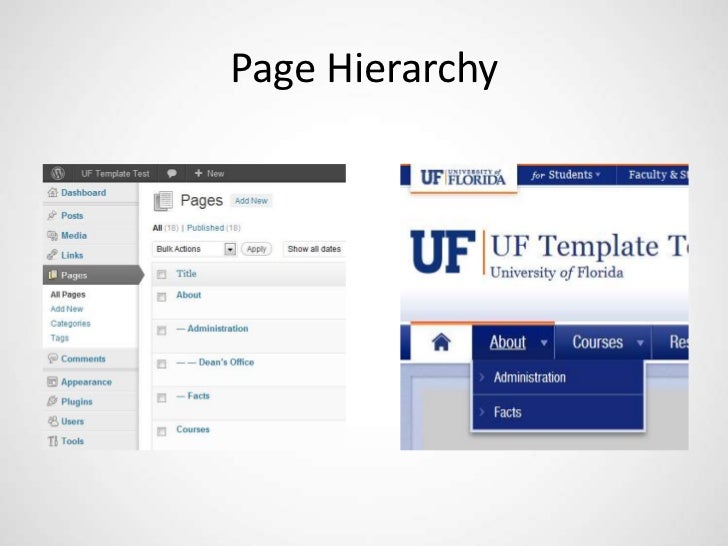 UF WordPress Template Presentation 2-3-12