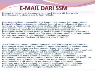 E-MAIL DARI SSM

 