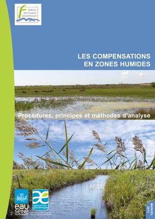 LES COMPENSATIONS 
EN ZONES HUMIDES 
Procédures, principes et méthodes d’analyse 
MANUEL 
2013 
 