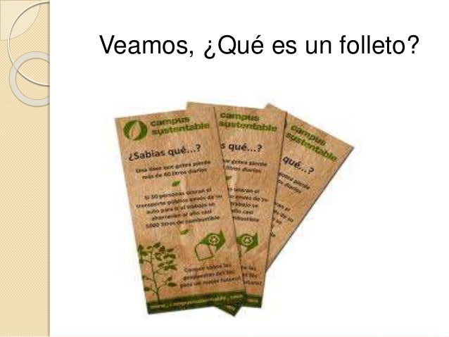 un folleto