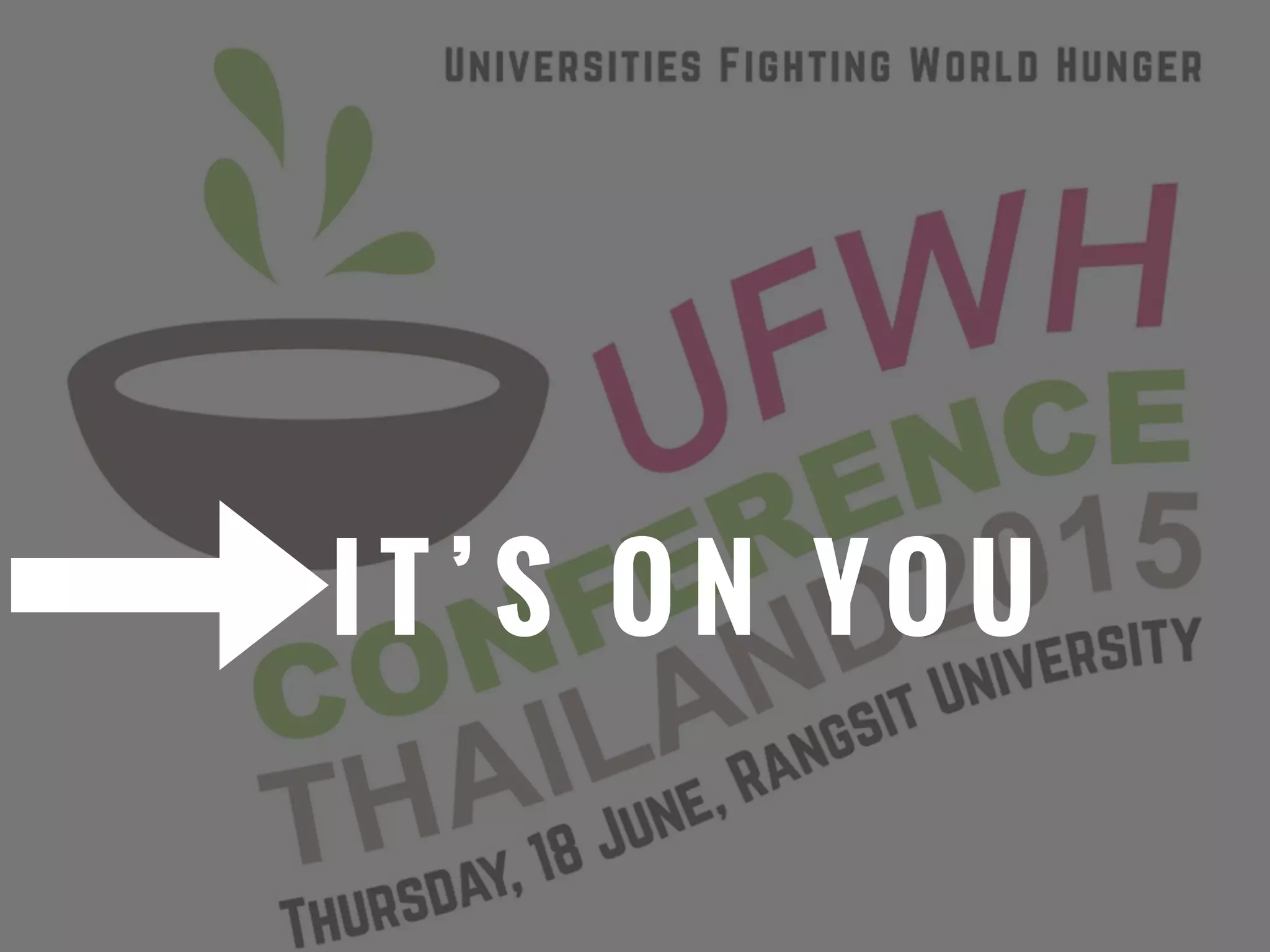 H O W T O D O T H I S W I T H
F O O D S T U F F ? Y O U R T U R N
I T ’ S O N YO U
 