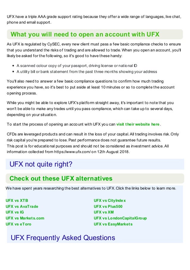 Ufx Broker Review - 