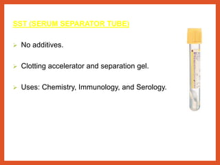 Blood collection and anticoagulants | PPTX