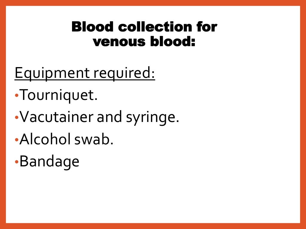 Blood collection and anticoagulants