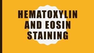 HEMATOXYLIN
AND EOSIN
STAINING
 