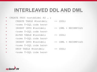 Ten query tuning techniques every SQL Server programmer should know | PPTX