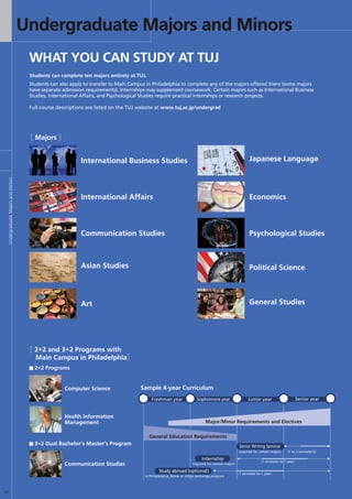 Tuj Rome Temple University Japan (TUJ) Undergraduate Pamphlet | PDF