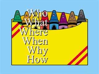 Who What Where When Why How 