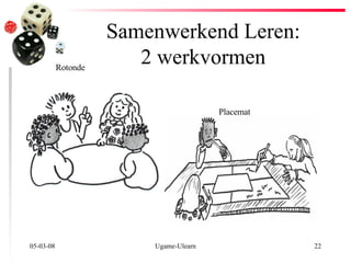 Samenwerkend Leren: 2 werkvormen 02-06-09 Ugame-Ulearn Rotonde  Placemat 
