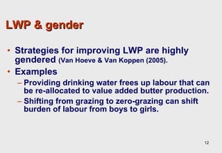 Towards an understanding of livestock water productivity in the Nile River Basin