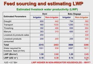 Towards an understanding of livestock water productivity in the Nile River Basin