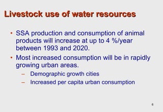 Towards an understanding of livestock water productivity in the Nile River Basin