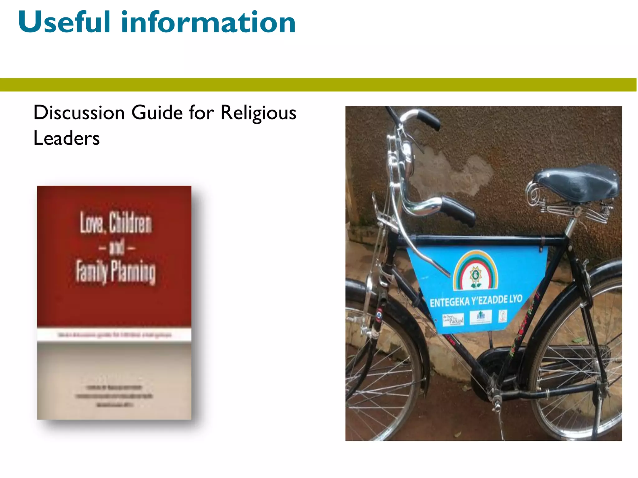 Discussion Guide for Religious
Leaders
Useful information
 
