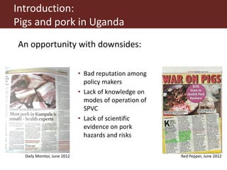 Smallholder pig producers and their pork consumption practices in three districts in Uganda