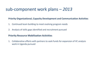 Update on fish value chain development in Uganda